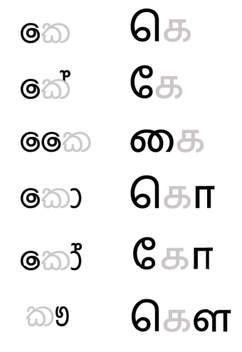 Common features in vowel modifiers